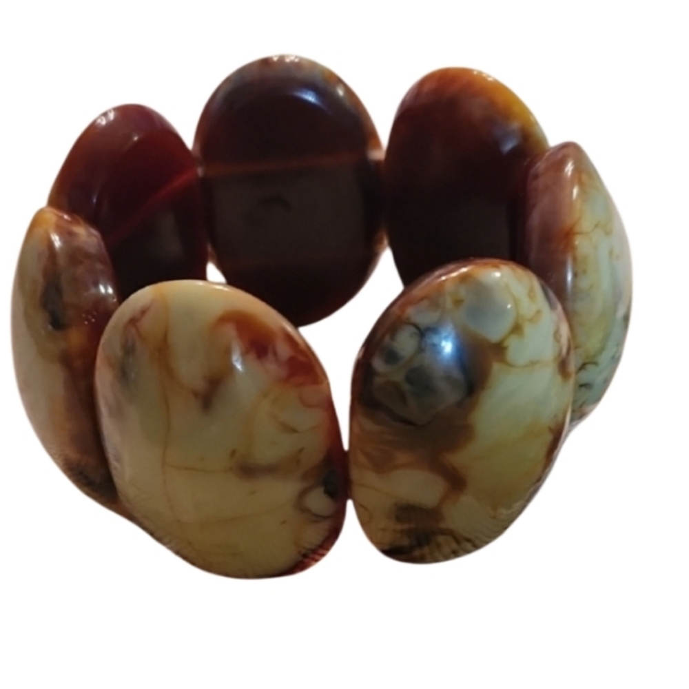 Elegant Multicolor Swirled Vintage Stretch  Bracelet